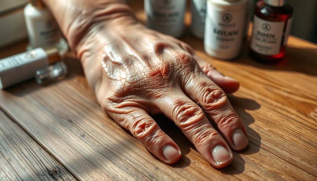 בעיות יבשות והזדקנות בידיים