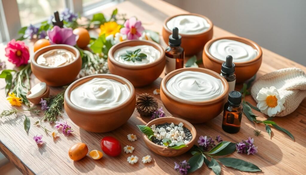 מוצרים טבעיים ומסיכות לפנים