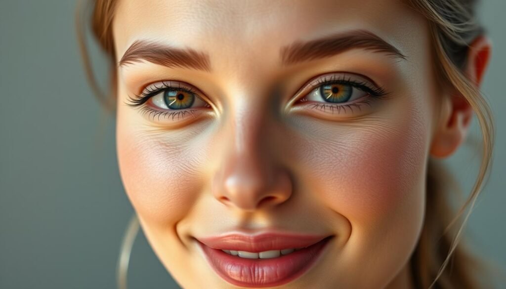 בתאי עור לחותיים מראה פנים זוהרות