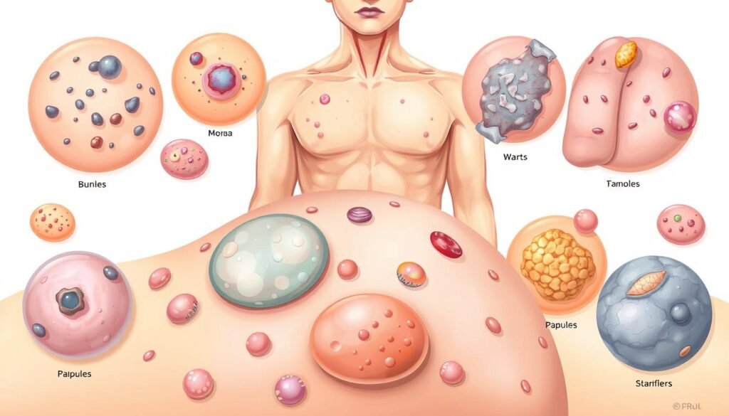 סוגי נגעים בעור