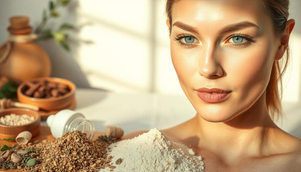 בהרת עור עם חומרים טבעיים