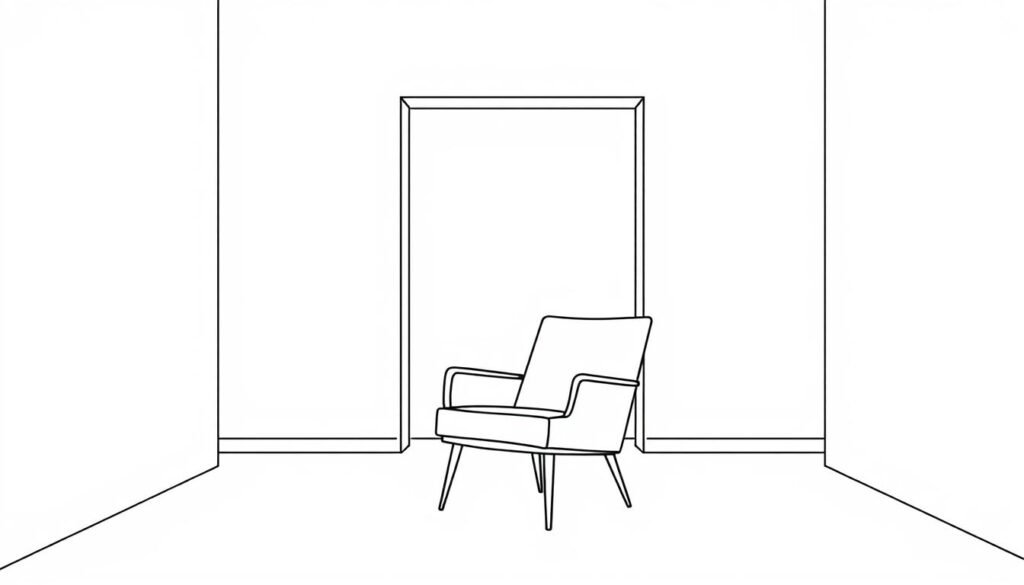 עיצוב קווי מתאר בחדרים שונים